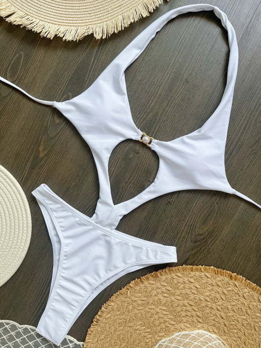 Cut Out One Piece Swimsuit Backless Monokini - Items From Only £0.99