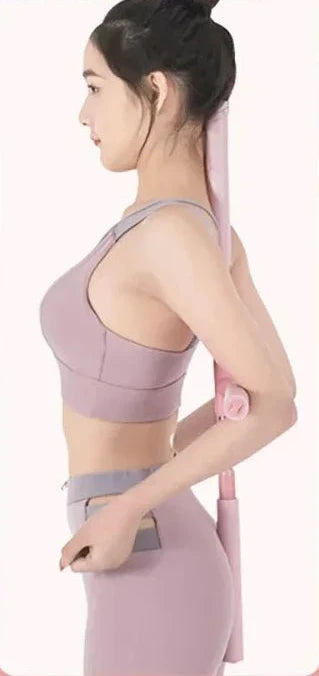 premium stainless steel yoga stick back and shoulder alignment training