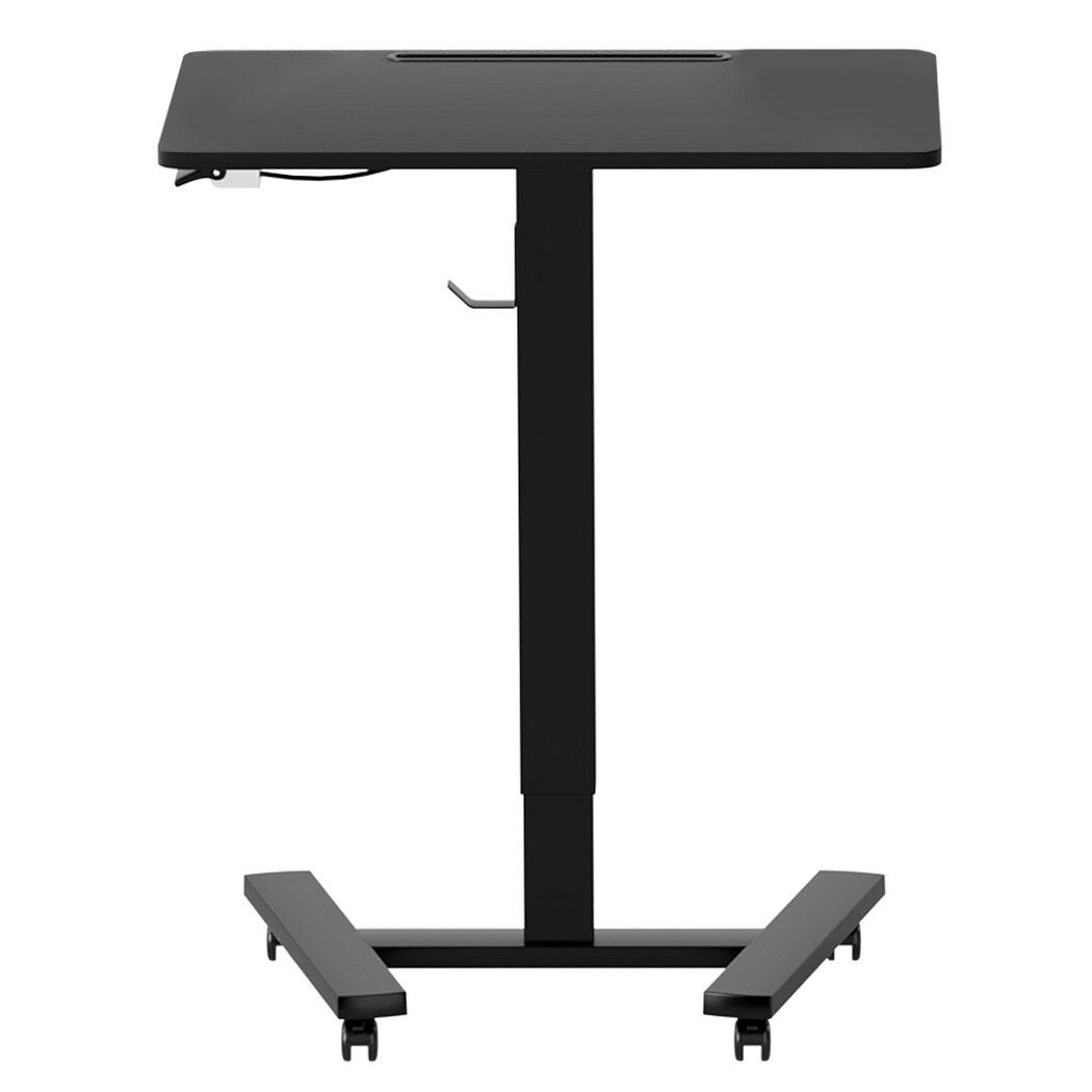 premium mobile standing desk with an adjustable height rolling workstation frame