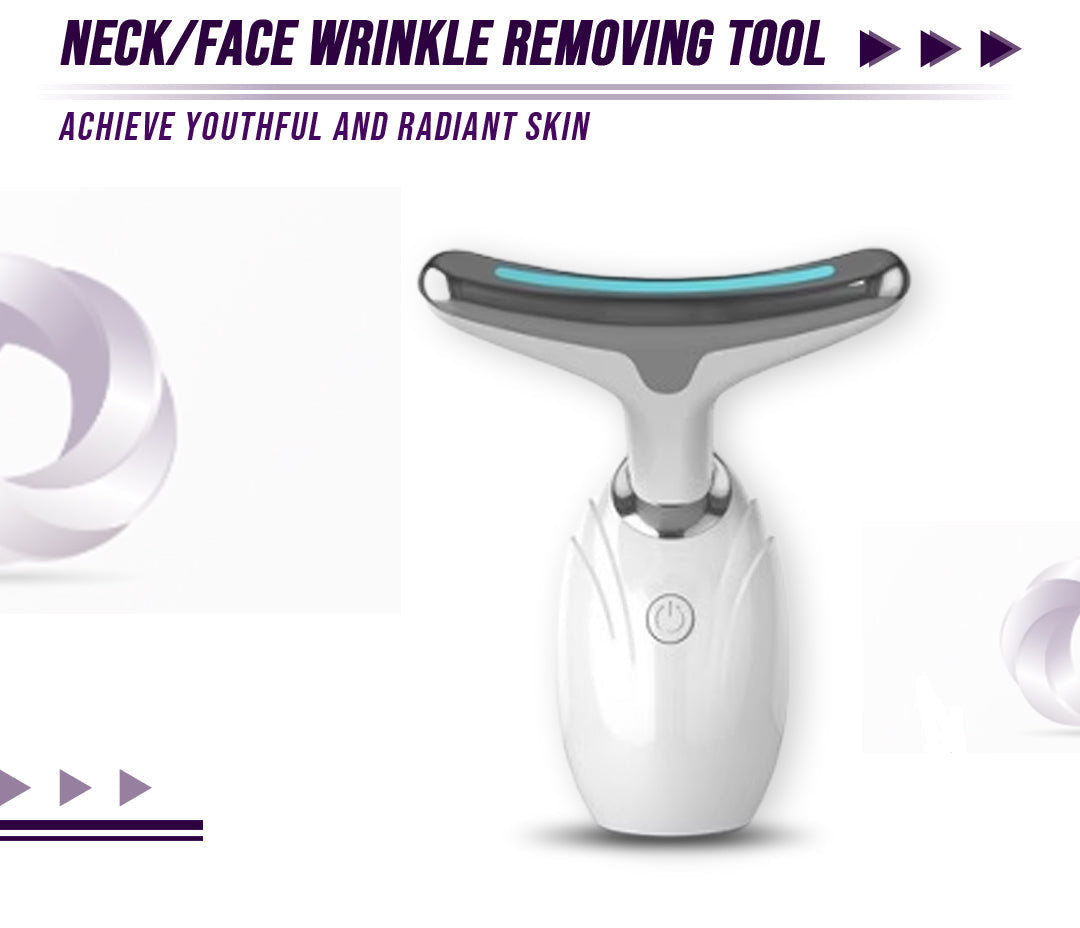 its ergonomic neck lifting therapy device showing thermal massage head