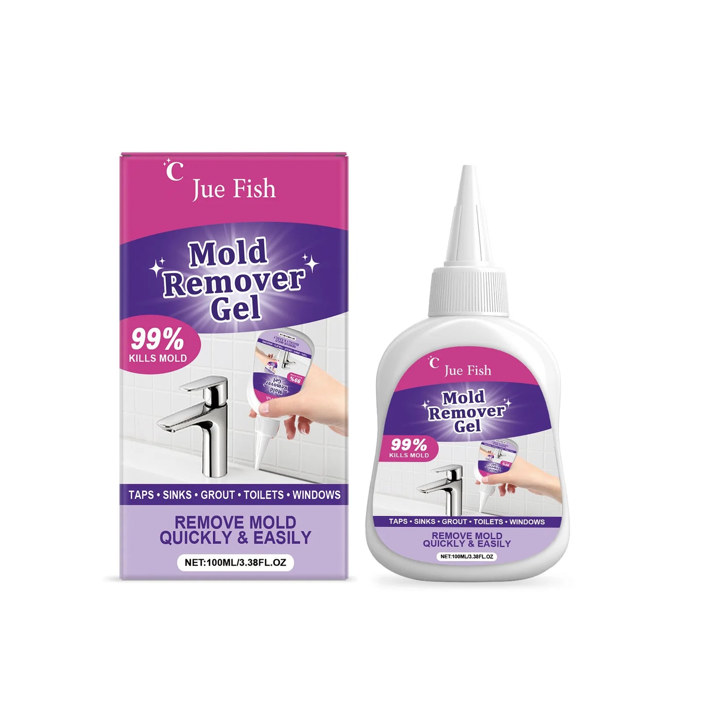 bathroom mildew cleaner gel for vertical surfaces