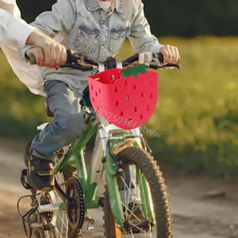weather proof flexible resin bicycle bucket showing spacious open top cargo hold