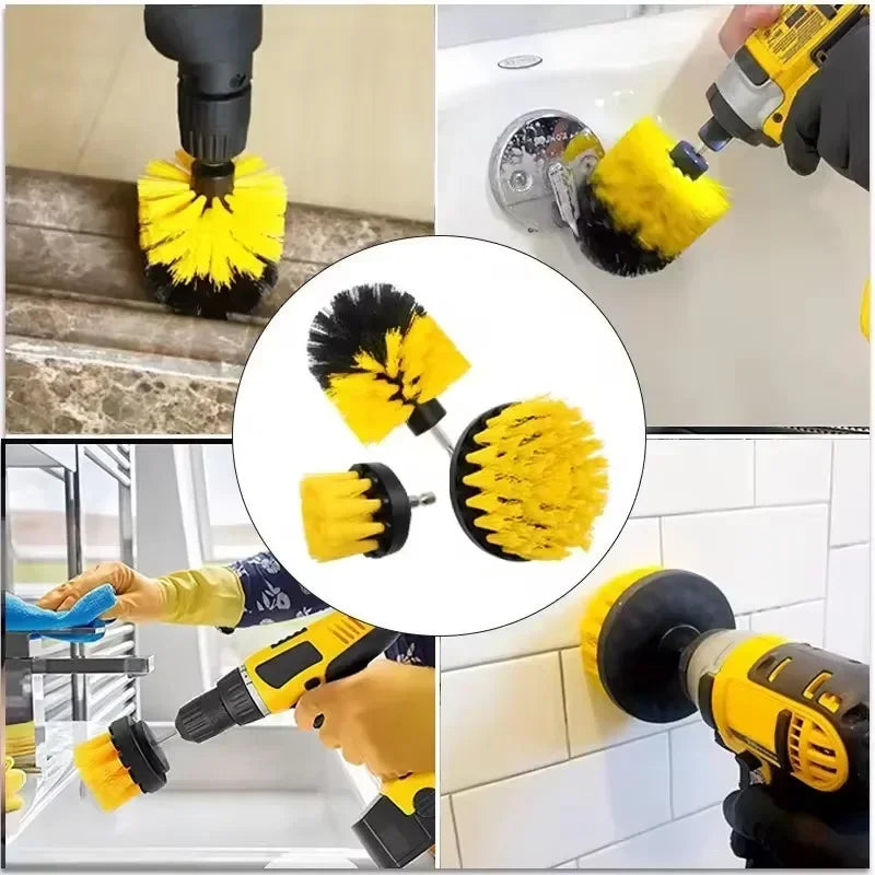 nylon drill brush attachments for deep cleaning