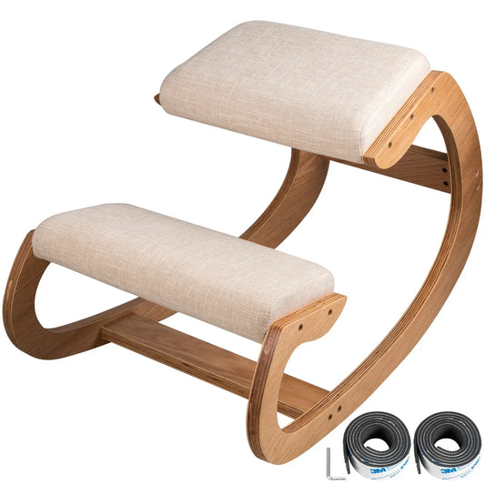 Ergonomic Wooden Kneeling Chair – Active Sitting & Posture Support | Highverseship