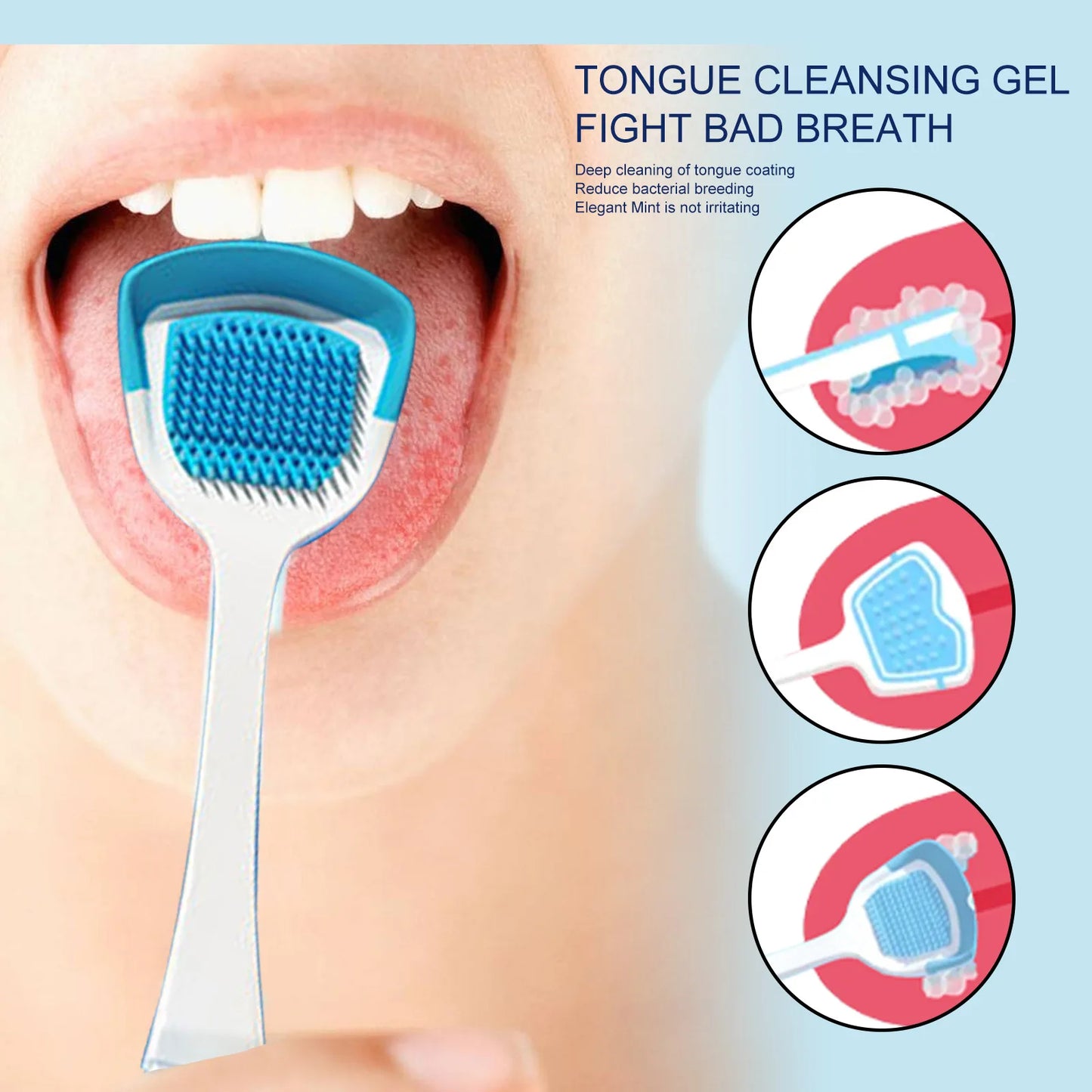 dental hygiene tongue coating remover gel