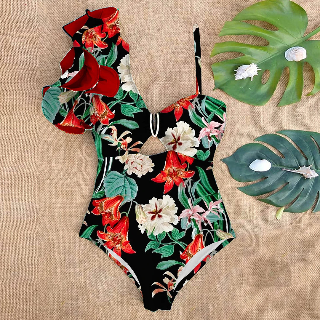 Floral One Piece Swimsuit Women’s Monokini Swimwear - Items From £0.99