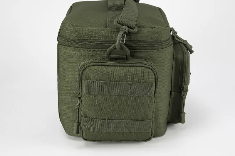 padded carrying handle on durable thermal meal carrier