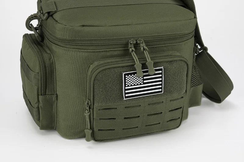 mesh side pockets on tactical insulated cooling pack