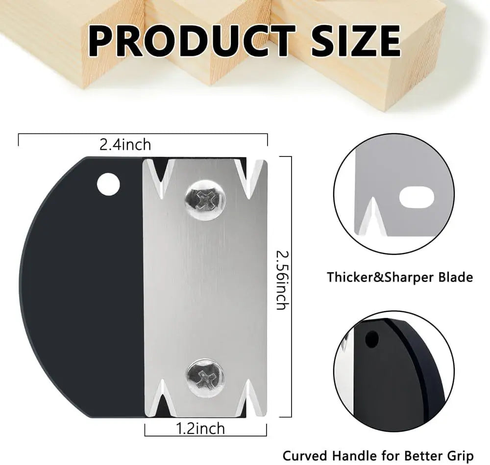 replacement tungsten alloy cutter blades included in woodworking planer kit