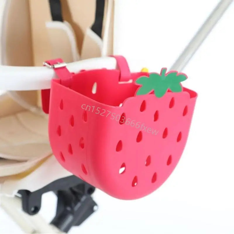 waterproof plastic bicycle basket detachable bikes front handlebar bucket pink