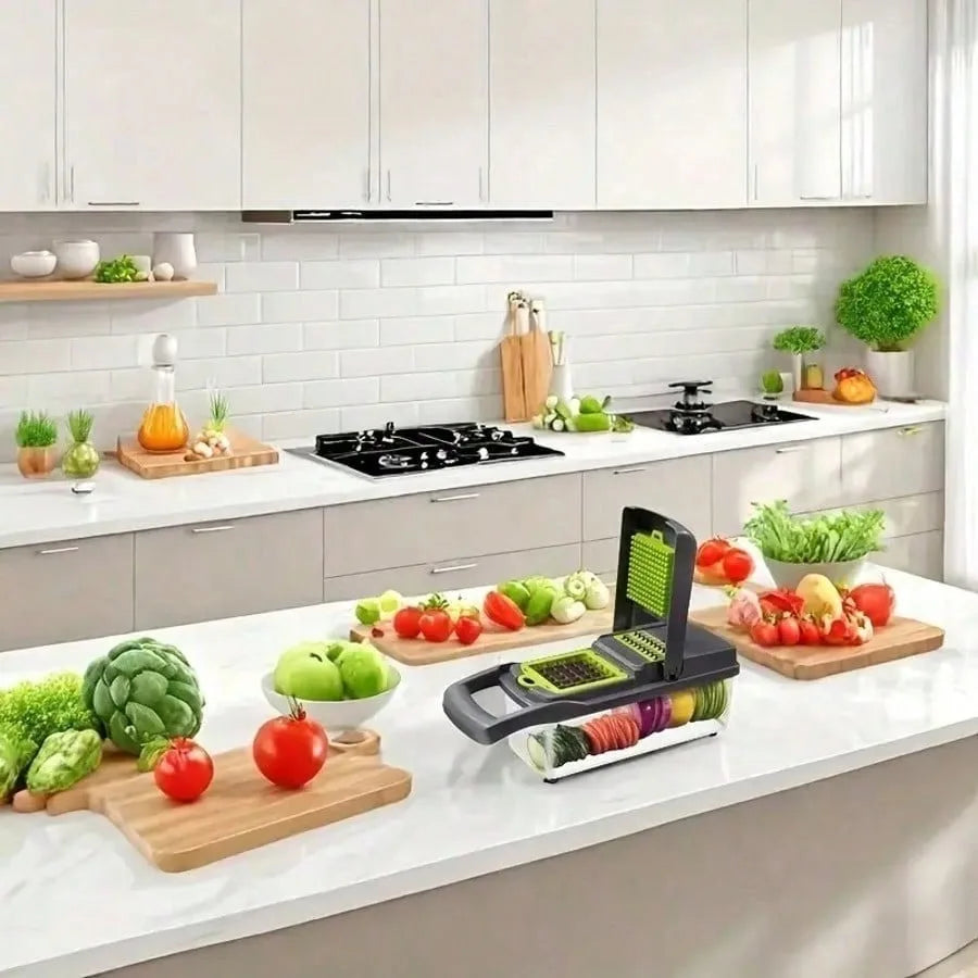 professional onion chopper dicing blades assortment display overview