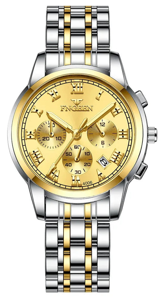 chic minimalist luxury style men's metal watch perfect for professional