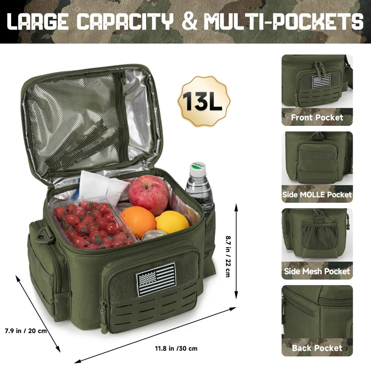 leakproof insulated thermal lunch bag for work meals