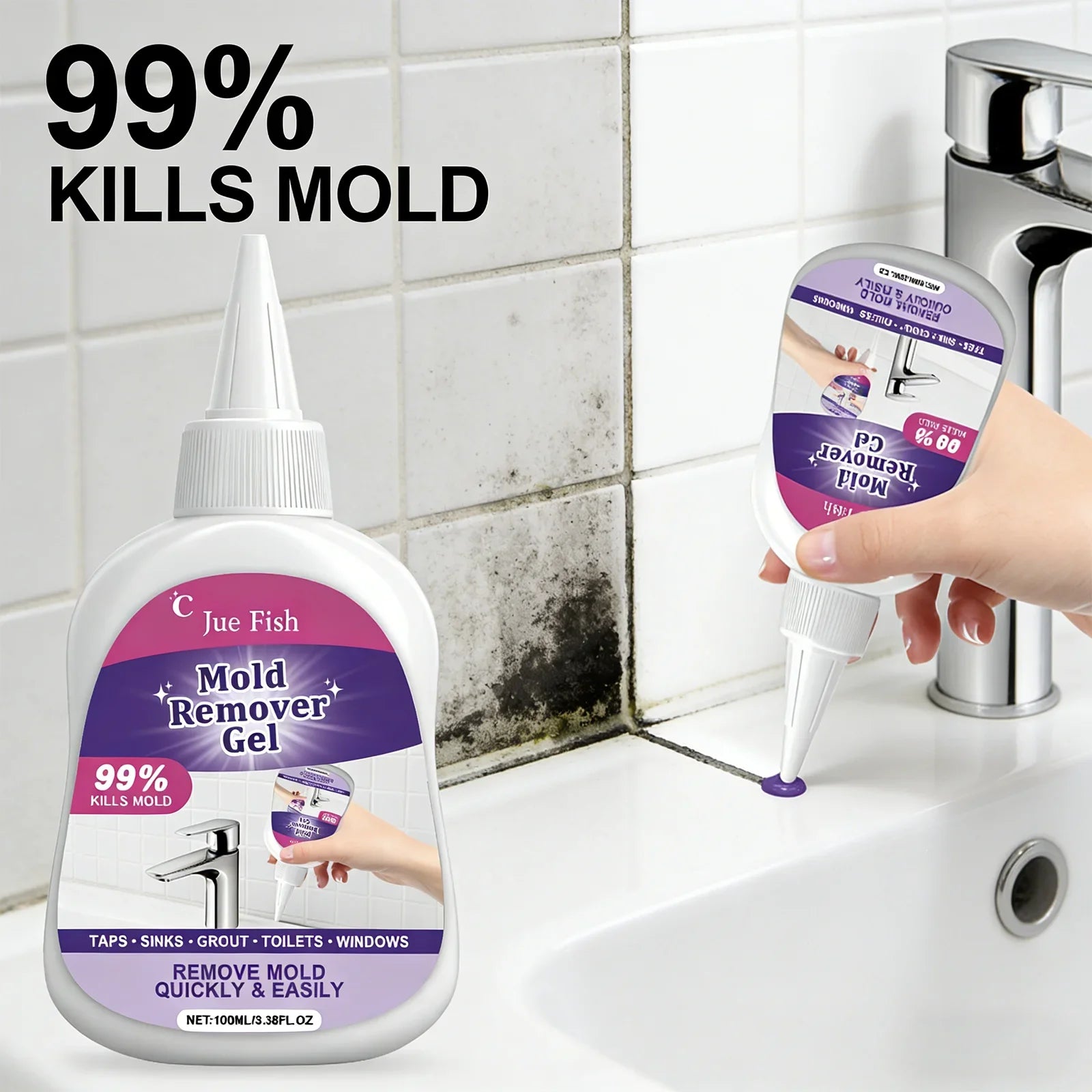 deep mildew cleaner gel kitchen sink silicone