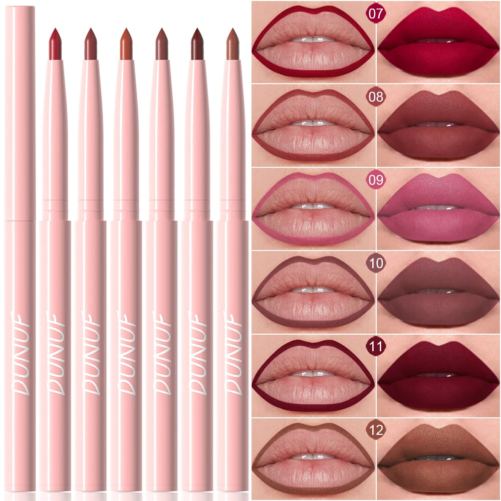 daily travel friendly makeup set six pack lip liners