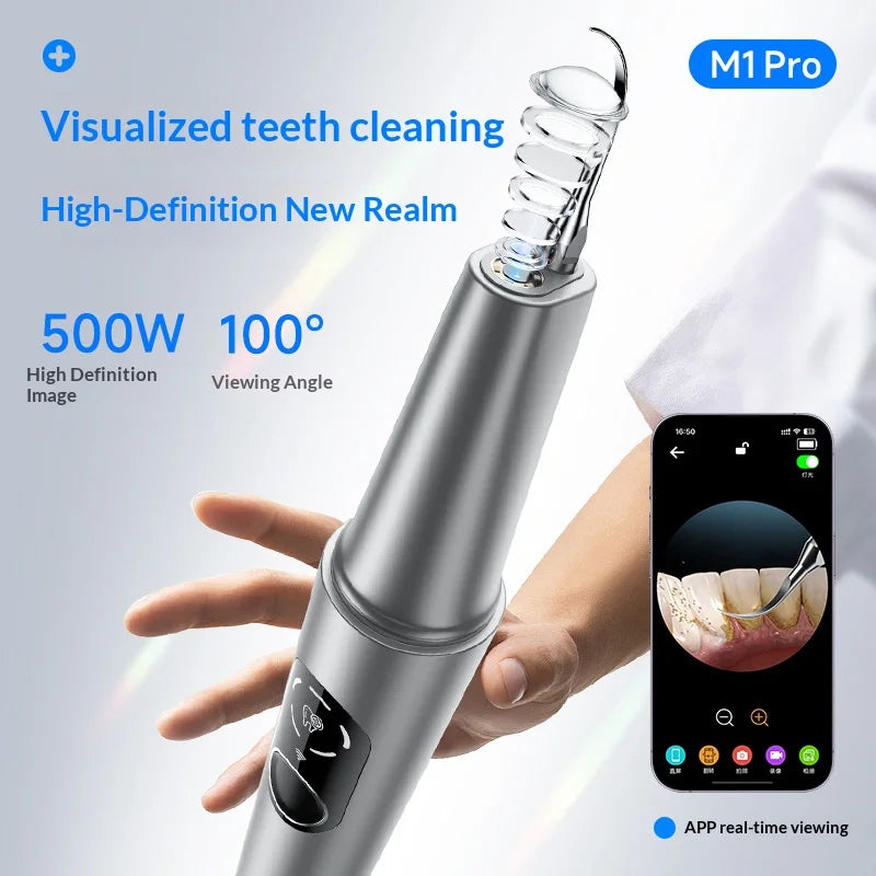 visual dental tartar calculus remover hd camera teeth stain cleaning device