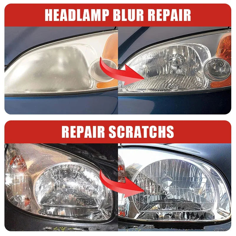 high clarity headlamp polishing compound restoring night beam visibility lines