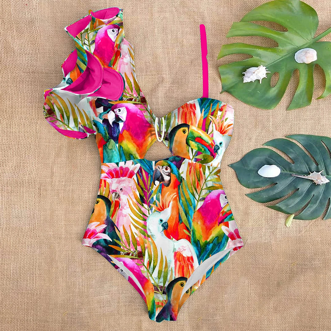 Floral One Piece Swimsuit Women’s Monokini Swimwear - Items From £0.99