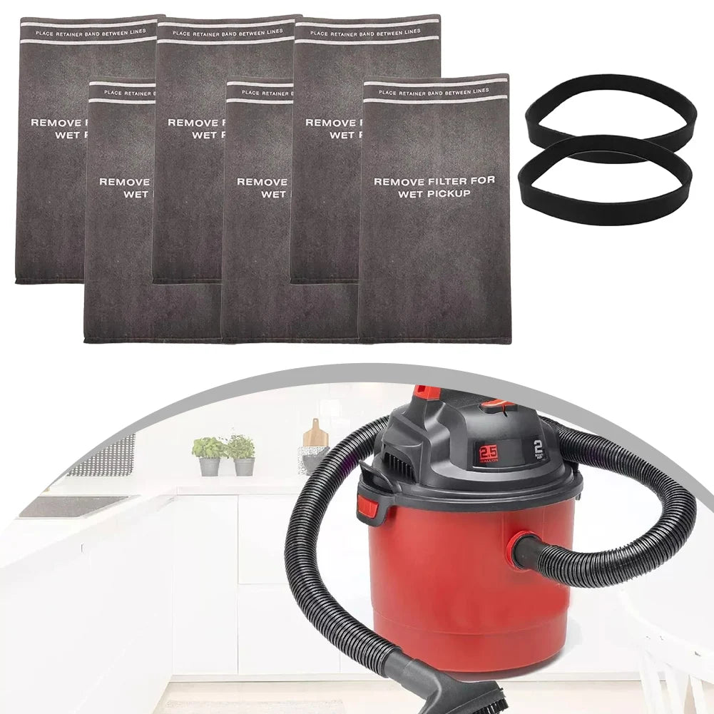 grey cloth dust filter bag stretching over internal vacuum cleaner motor cage