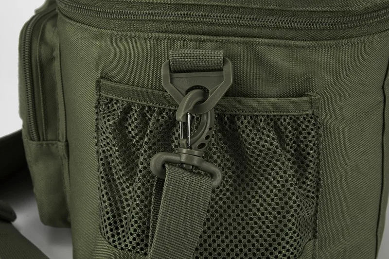 tactical molle webbing system on rugged food bag