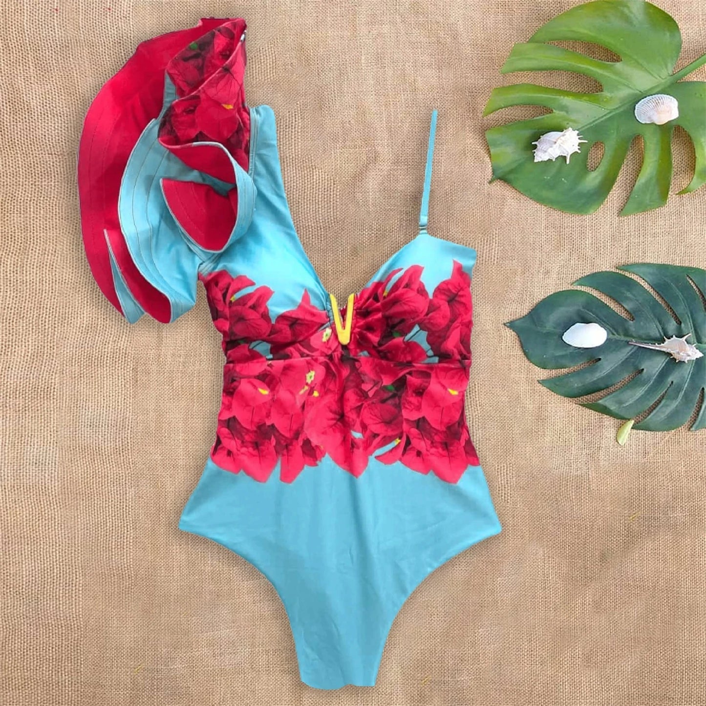 Floral One Piece Swimsuit Women’s Monokini Swimwear - Items From £0.99