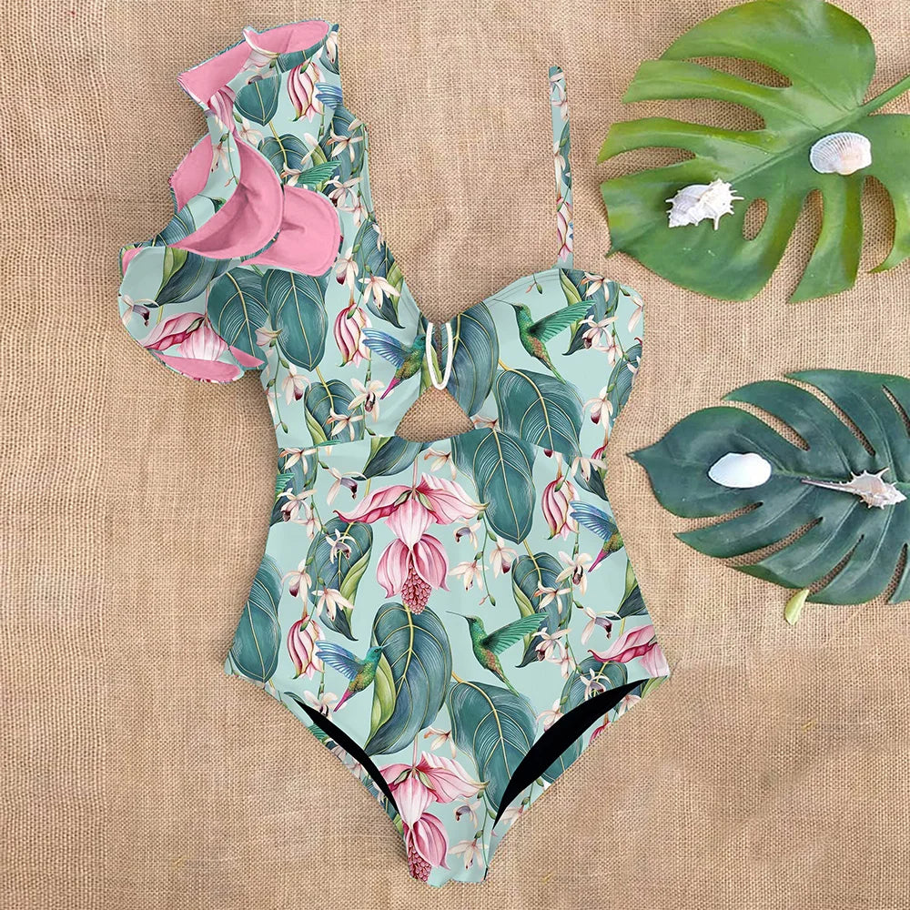 Floral One Piece Swimsuit Women’s Monokini Swimwear - Items From £0.99