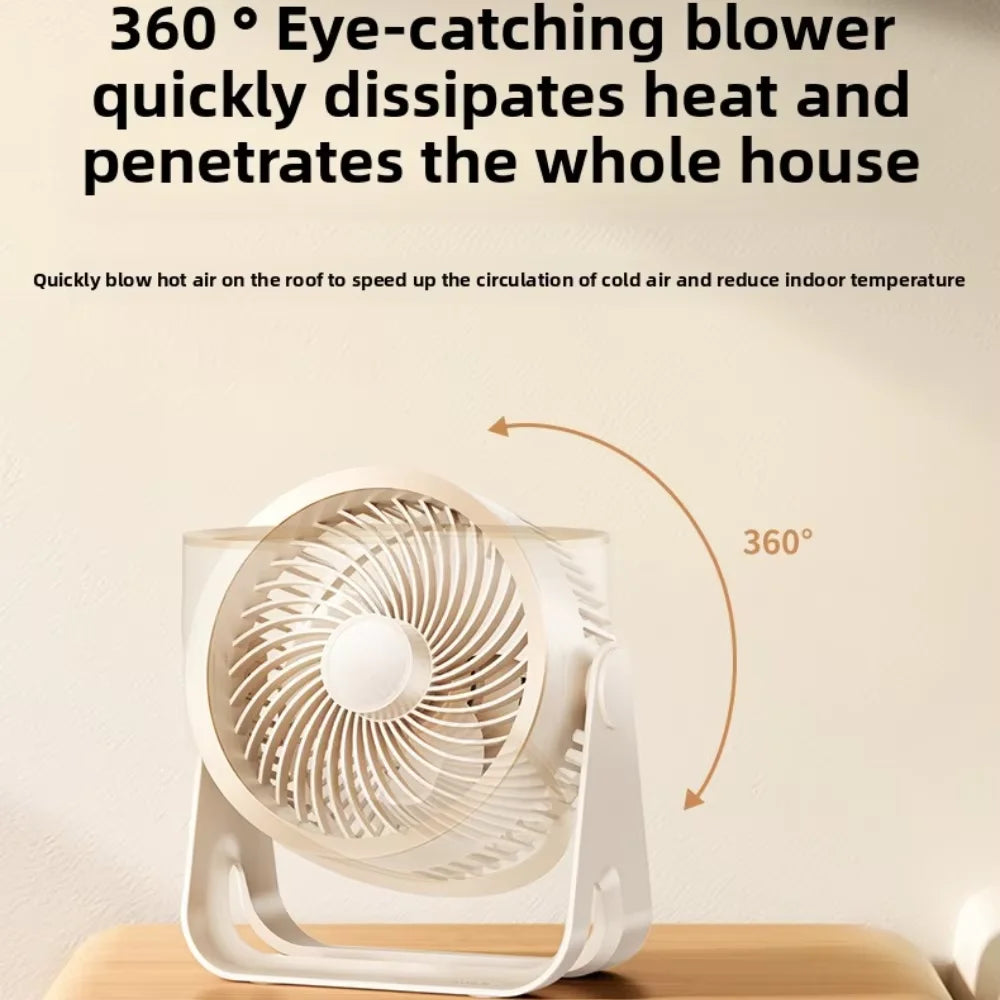 wireless multi speed personal cooling fan on bedroom bedside table setup