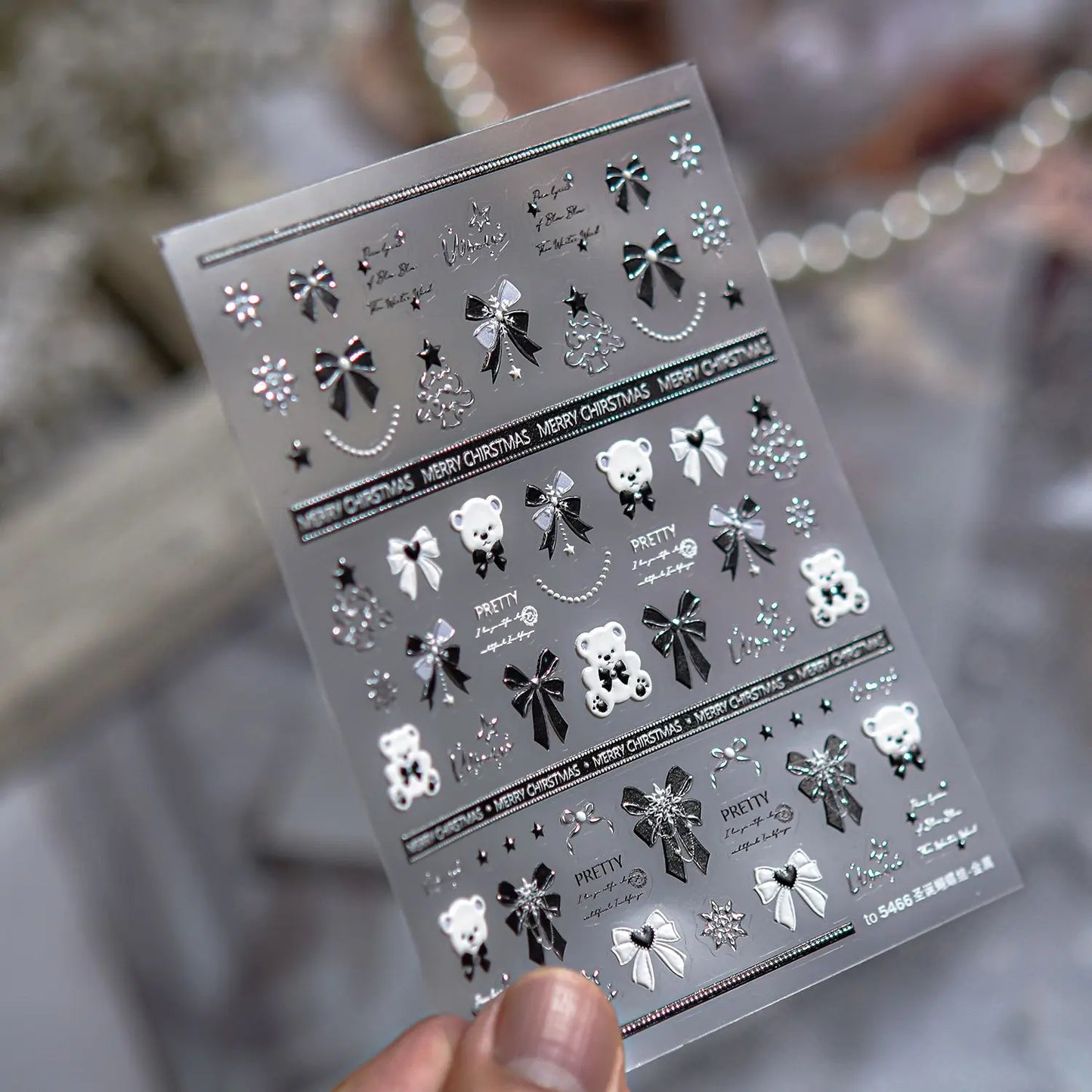 water resistant durable nail art sticker accent details view