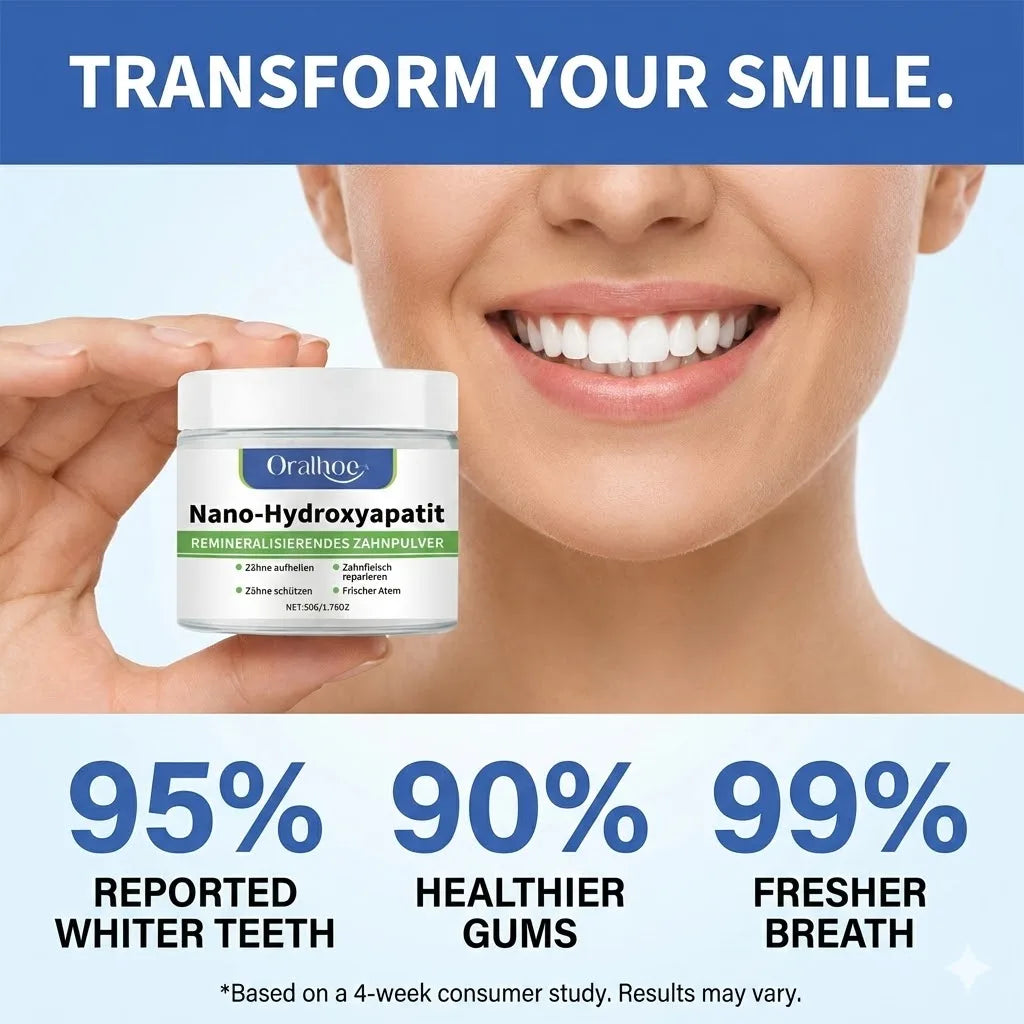 natural organic dental whitening treatment jar for sensitive enamel protection