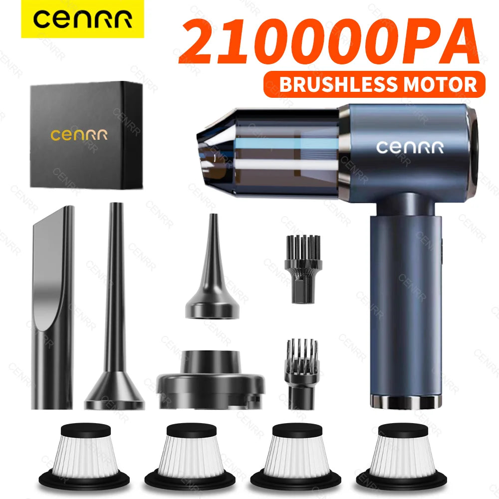 high suction handheld car vacuum cleaner cordless portable machine black wand