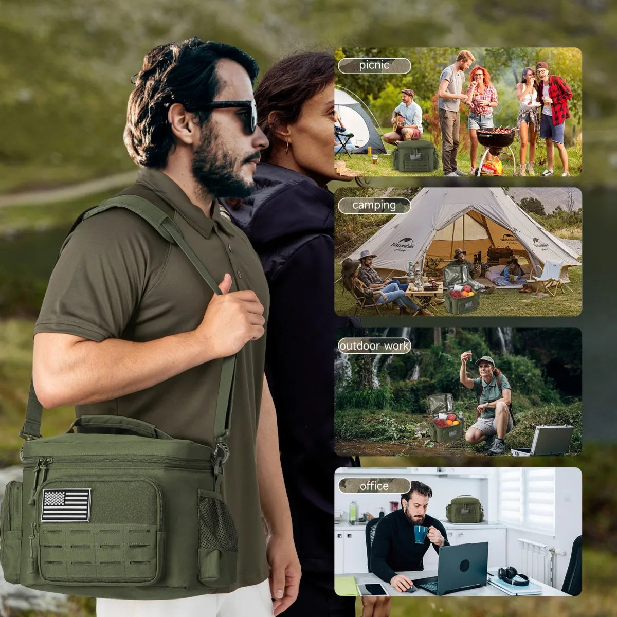 water resistant rugged lunch box for construction workers