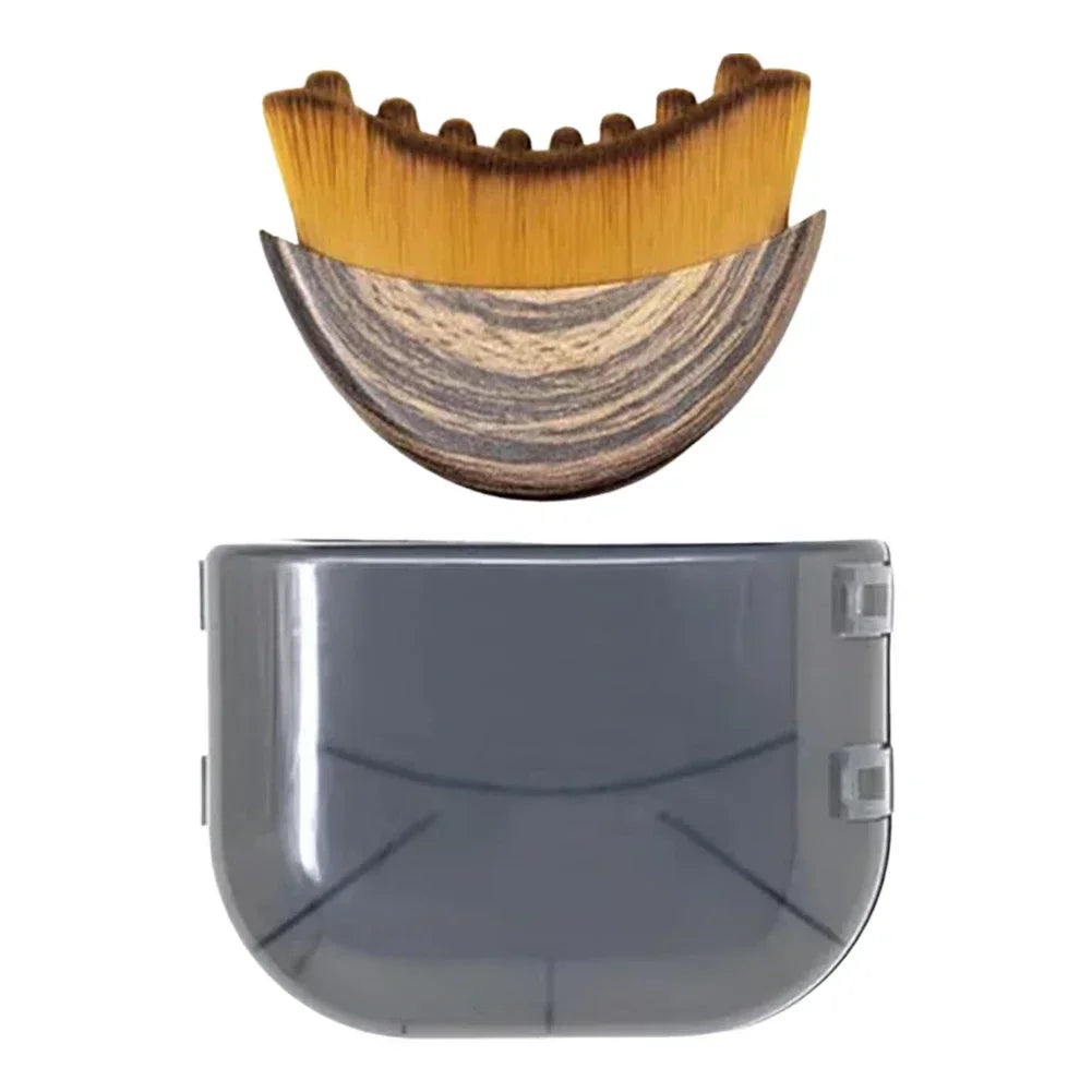 luxury vanity display of contouring facial massager