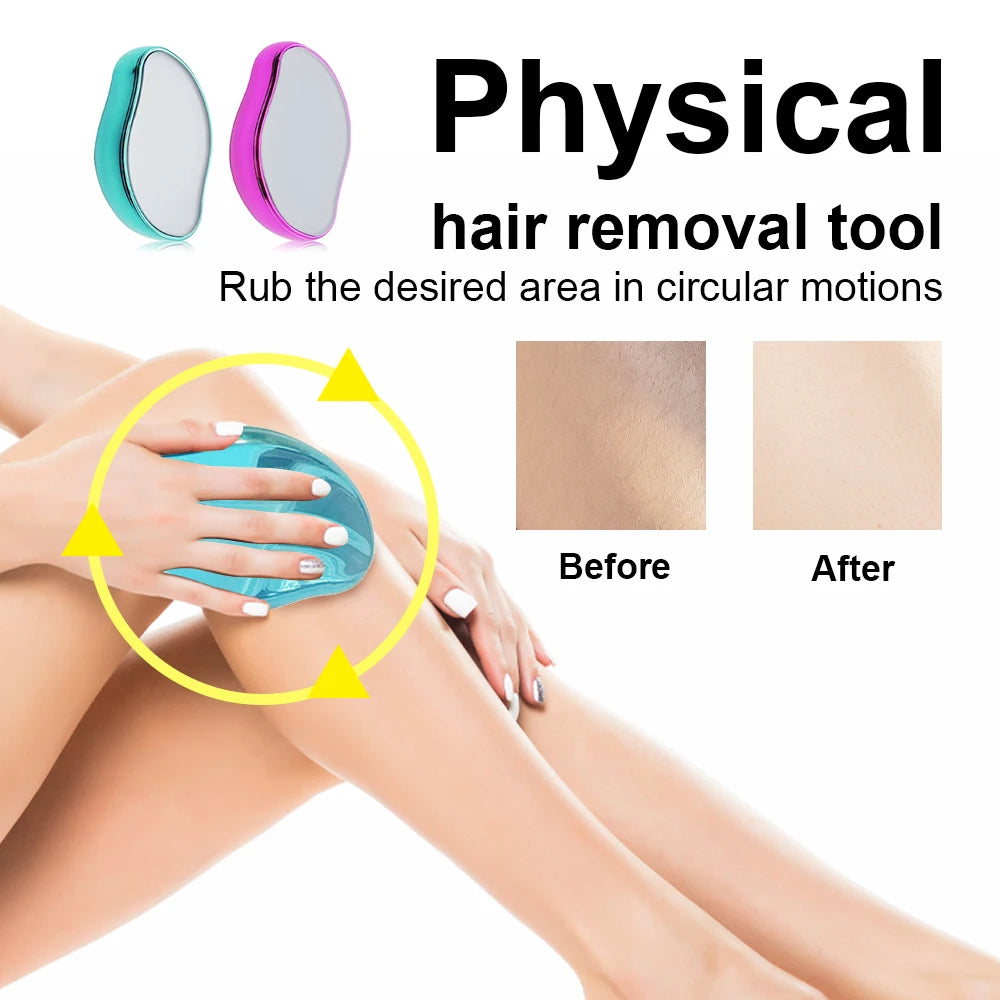  reusable crystal physical hair eraser beauty tool overview