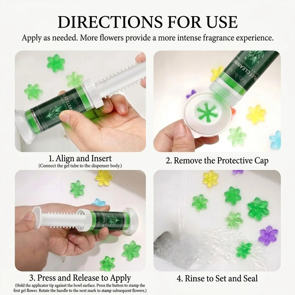 how to use toilet gel stamp