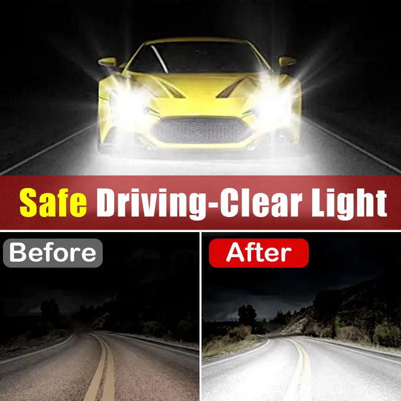 complete headlight scratch repair kit displaying sanding discs and fluid pads