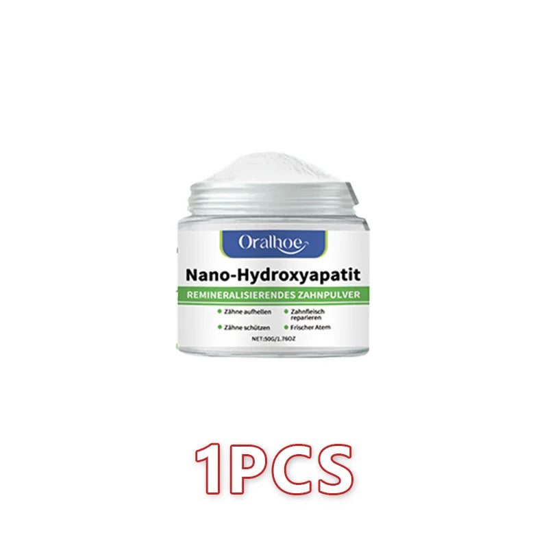 Jar of whitening powder on white background 