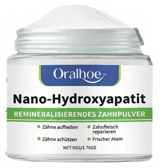 Jar of whitening powder on white background 