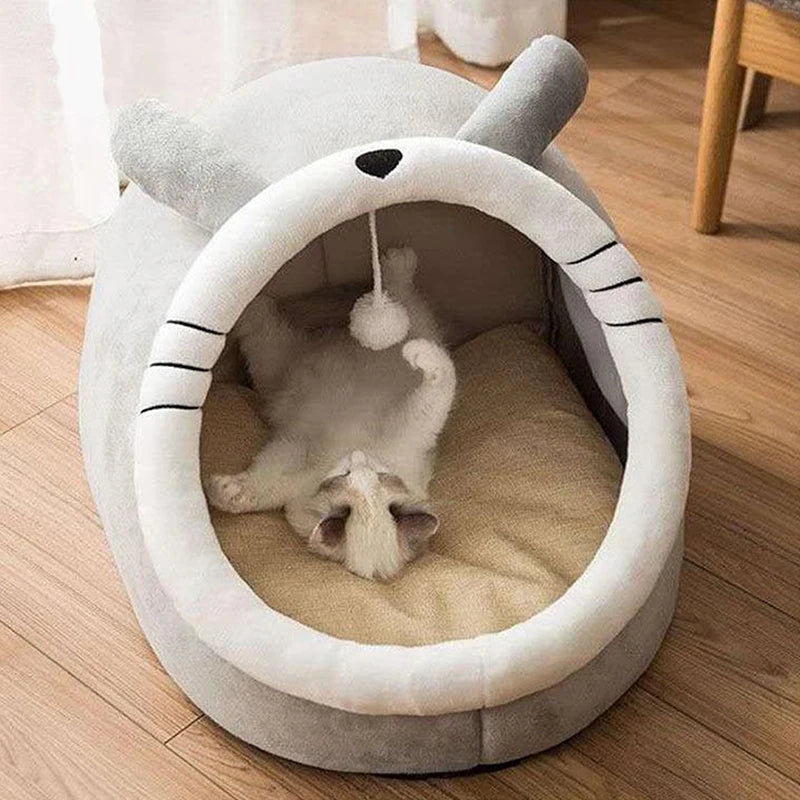 cosy plush pet sleeping sleeping bag cave