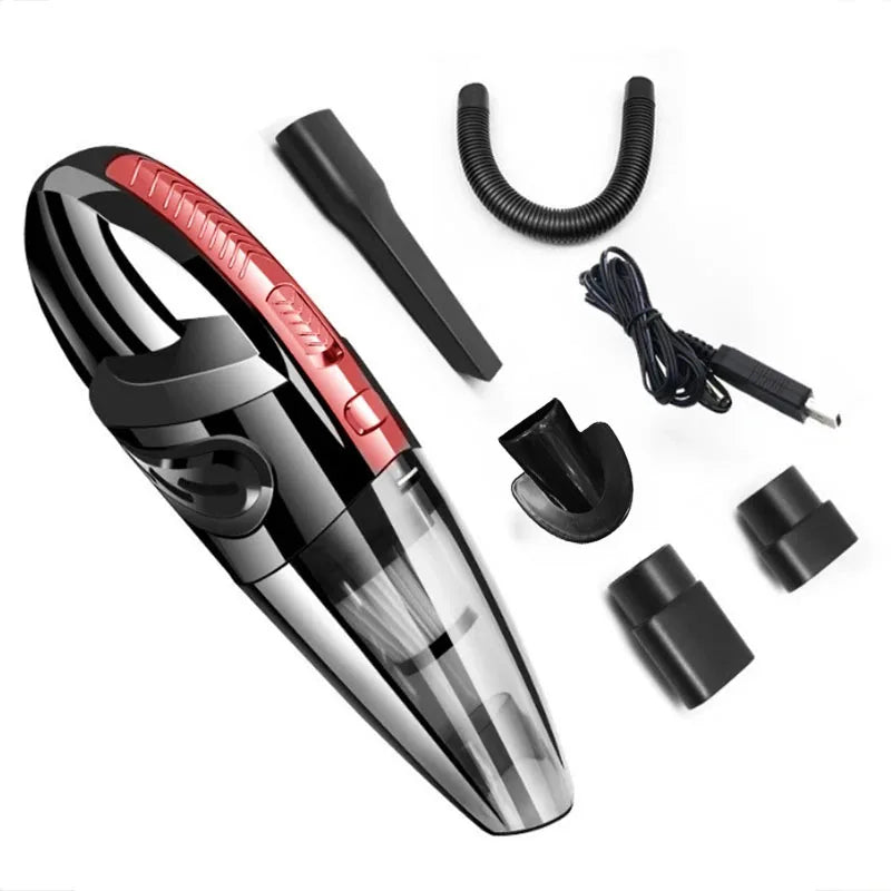 emptying the dustbin of cordless car vacuum