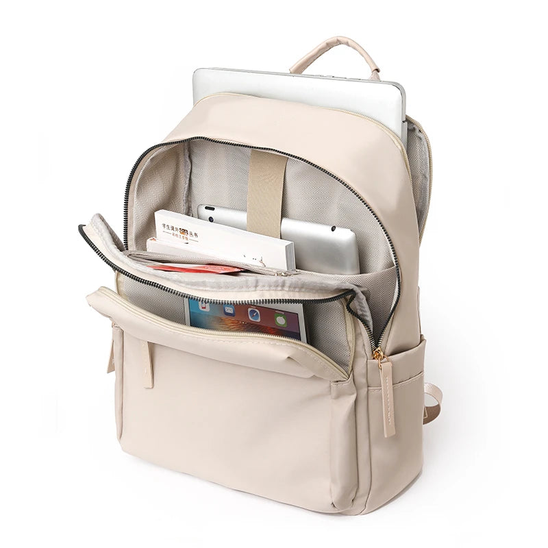 breathable mesh lining on adjustable shoulder straps preventing travel posture sweat