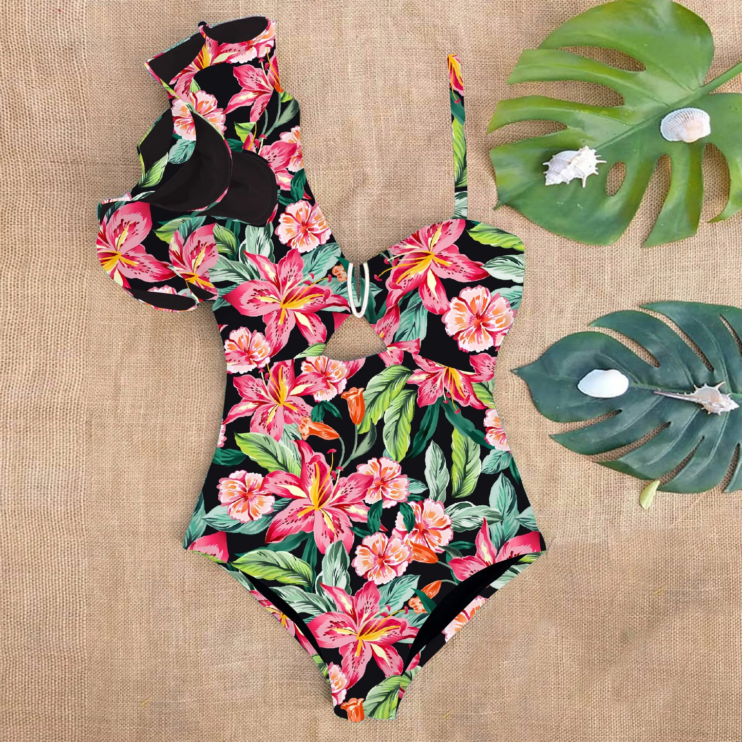 Floral One Piece Swimsuit Women’s Monokini Swimwear - Items From £0.99