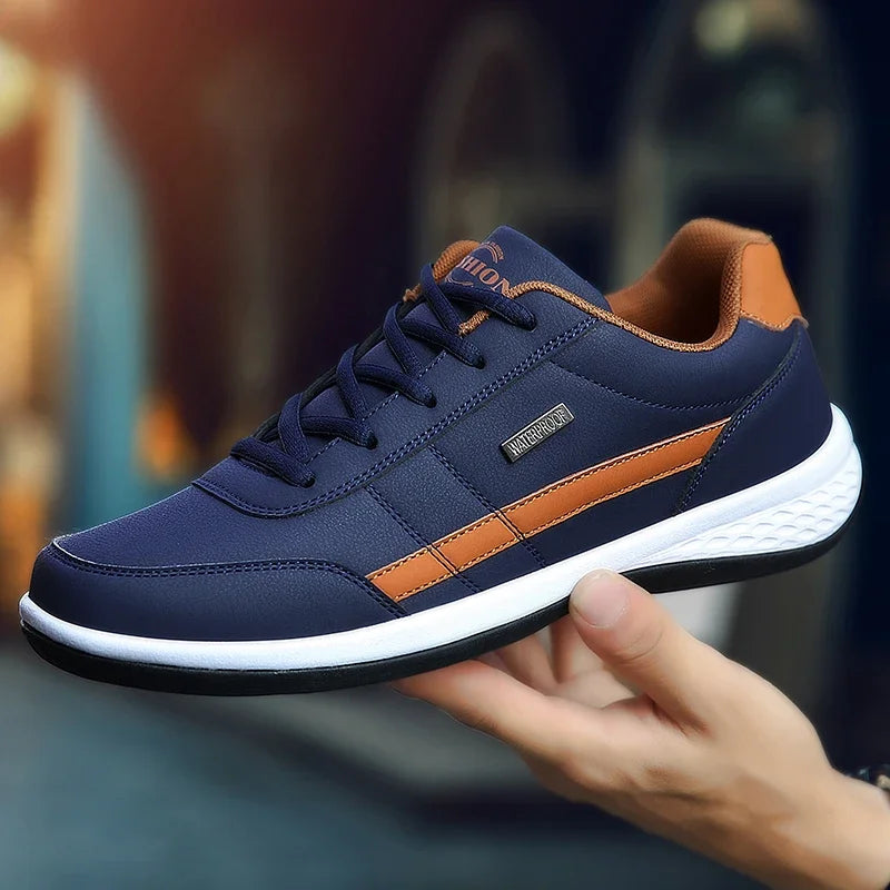 High quality non slip trainers showing durable stitching and flexible sports support.