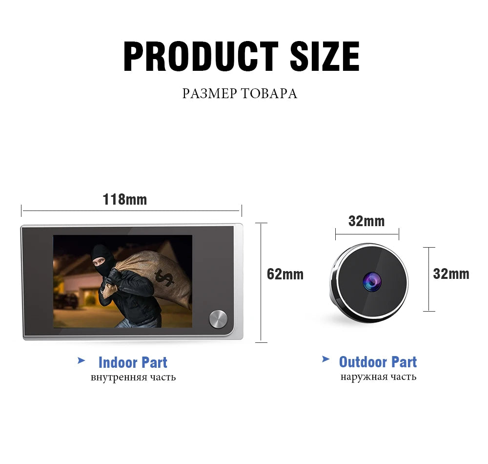 smart home electronic peephole camera sensor device