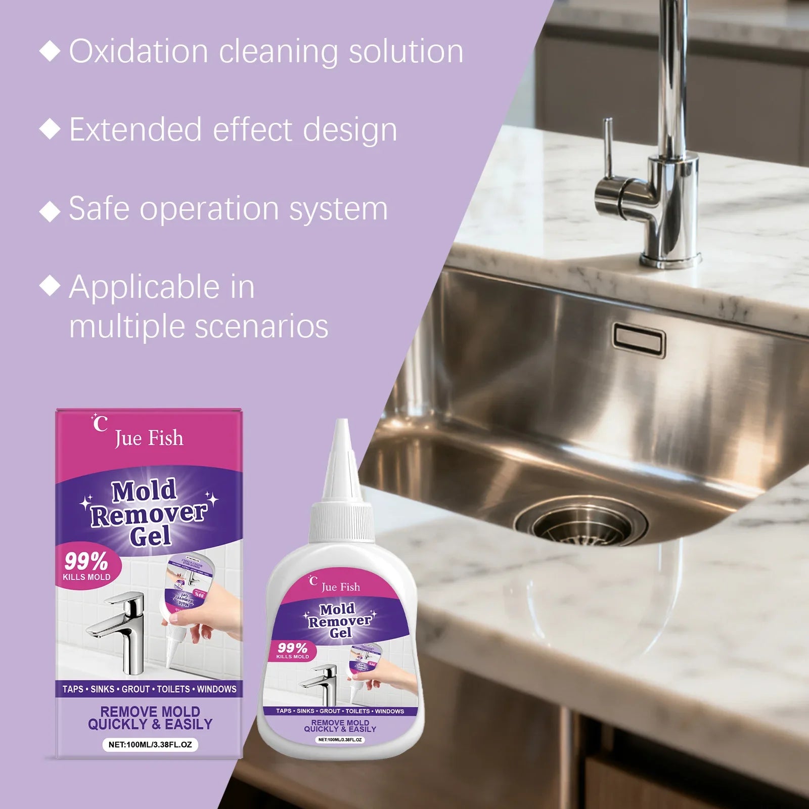 rinse free grout cleaner gel squeezable bottle