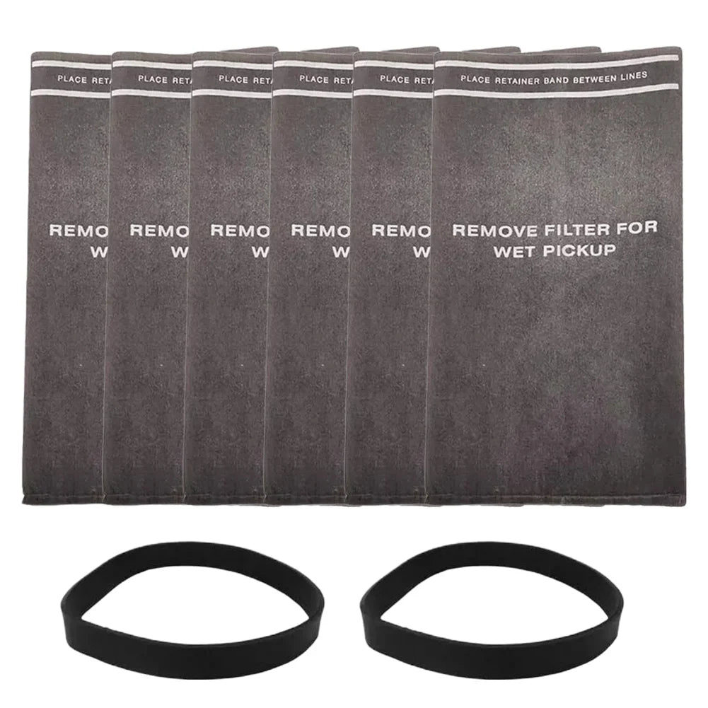 secure flexible elastic collar band layout on shop vacuum motor filter covers