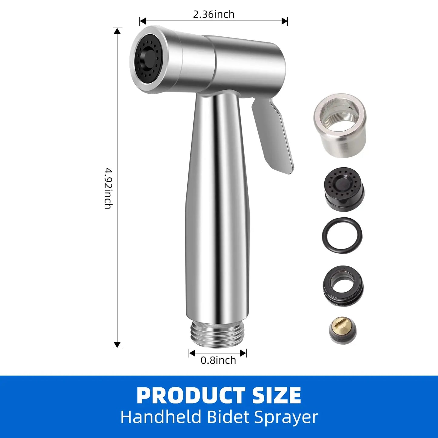 high pressure bidet spray wand blasting water jet for deep toilet cleaning
