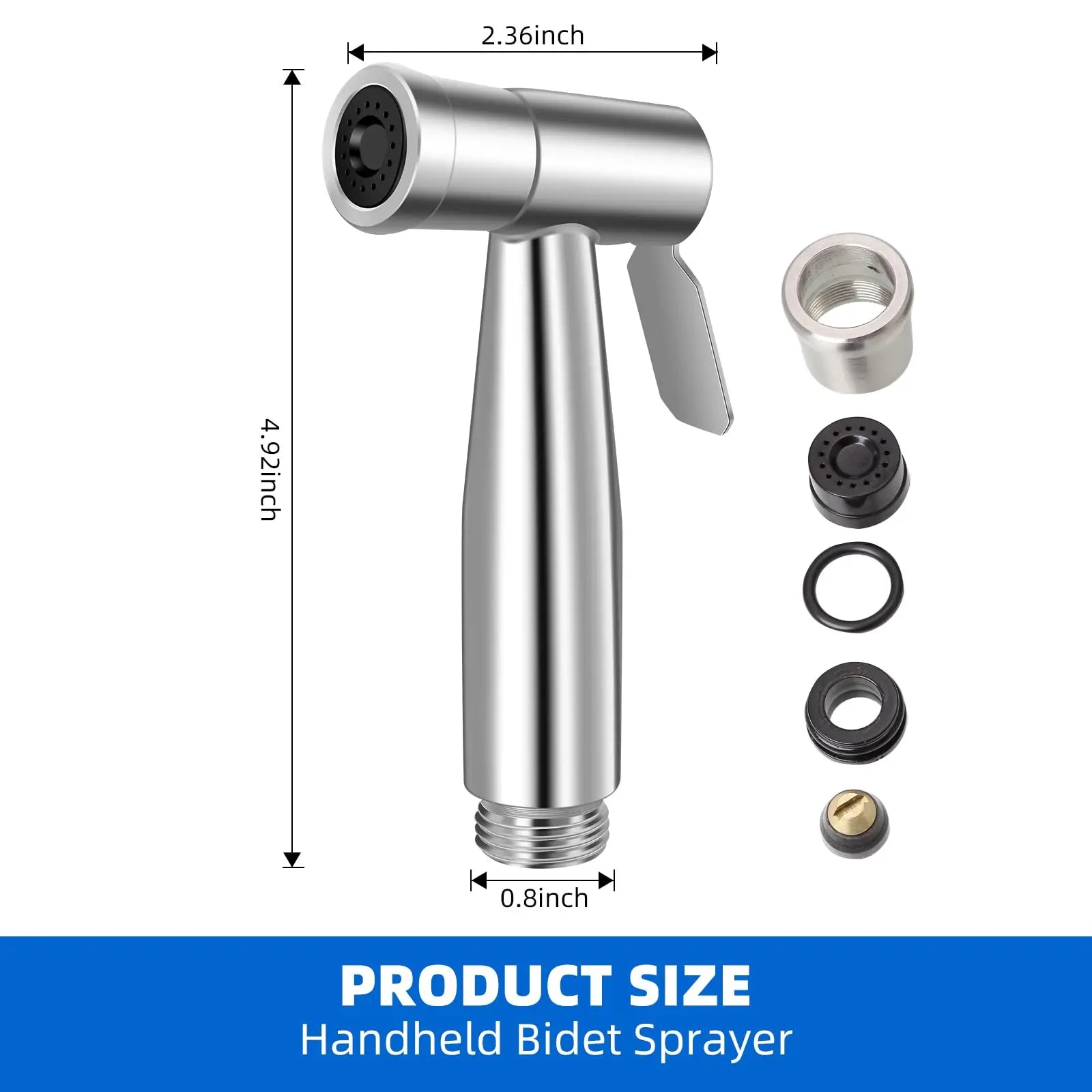 high pressure bidet spray wand blasting water jet for deep toilet cleaning