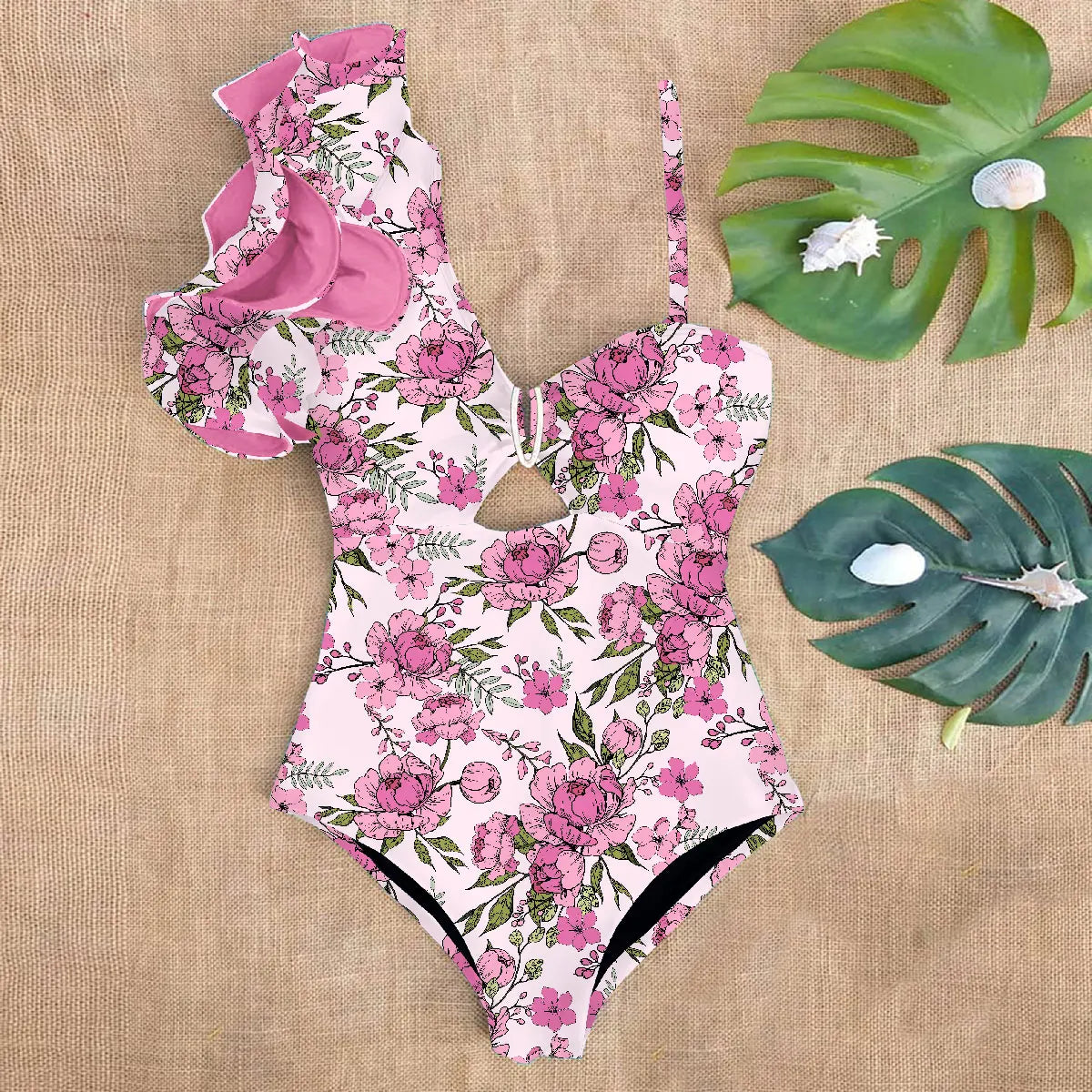 Floral One Piece Swimsuit Women’s Monokini Swimwear - Items From £0.99