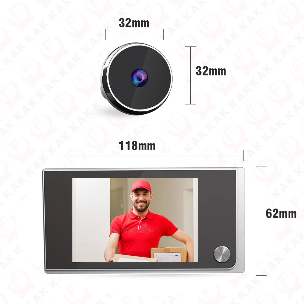 complete digital door viewer security system retail box