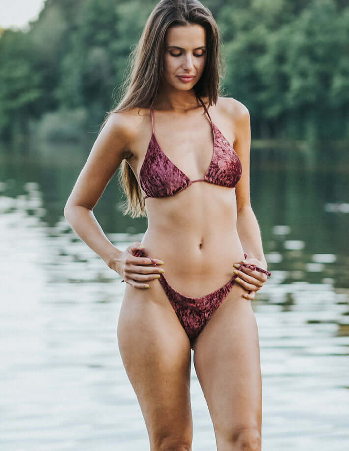 Velvet Bikini Top – Stylish & Comfortable Swimwear